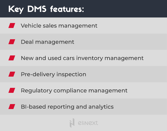 Key DMS features