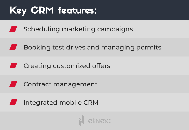 Key CRM features