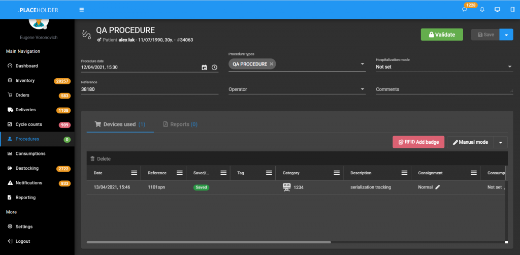tracer_procedure_details
