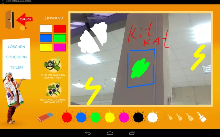 Stiftung Theodora Spiele für Kinder auf einem AndroidTablet Elinext