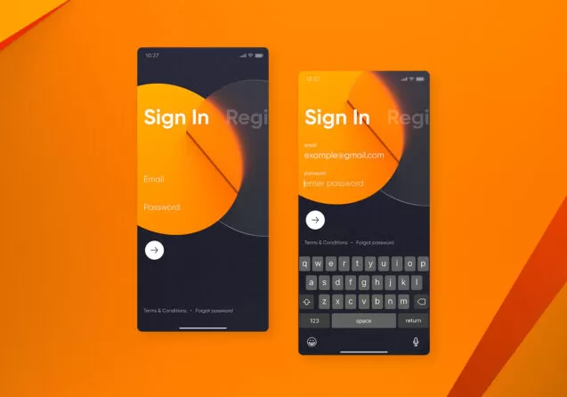 UI UX Design für Banking App