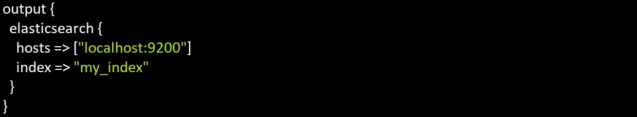 Konfiguration zum Senden von Daten an Elasticsearch