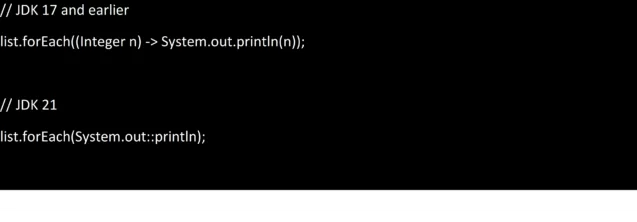 Prägnante Methodenreferenzen in Java 21