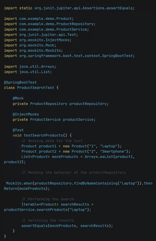 Erstellung von Unit-Test mit JUnit
