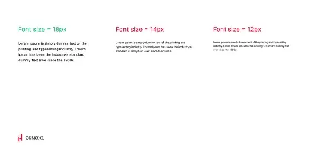 Beispiel für gute Lesbarkeit in der Typografie im UX/UI Design