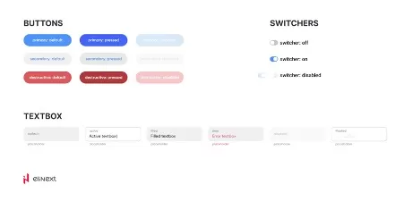 Zuständer der Farben im UX/UI Design