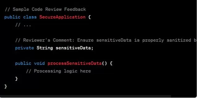 Beispiel für Code-Review-Feedback