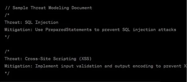 Beispiel für ein Threat Modeling Dokument