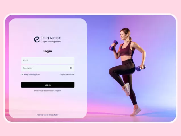 Anmeldeseite-Design für Fitness App von Elinext