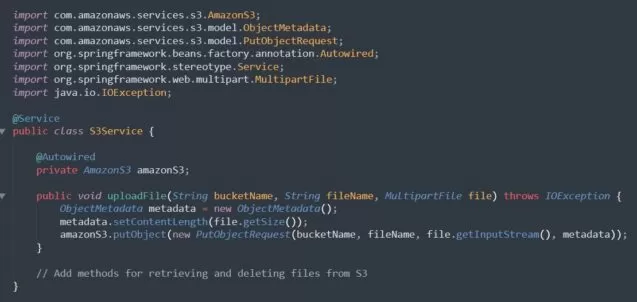 Spring Boot-Anwendung und AWS S3