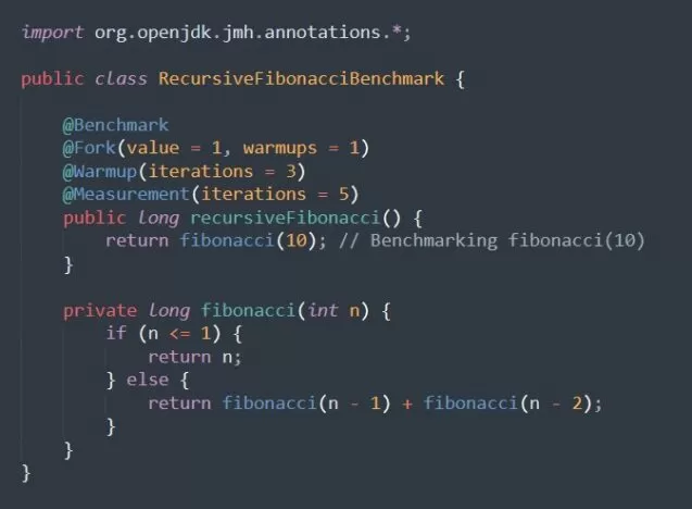 Rekursiver Fibonacci-Benchmark