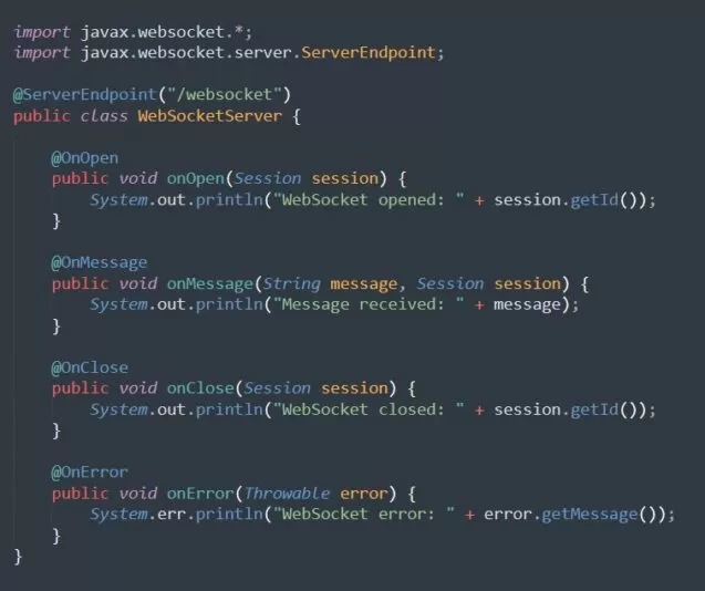 Erstellung von WebSocket-Server