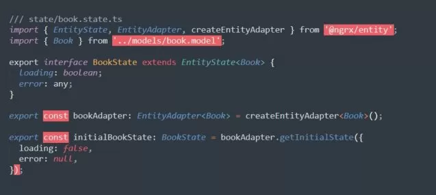 Entity-Status und Adapter definieren