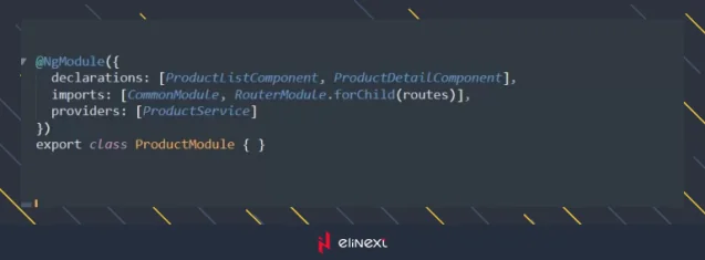 Winkelmodule für jedes Micro Frontend
