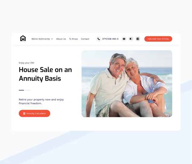 Bannerdesign auf der Website