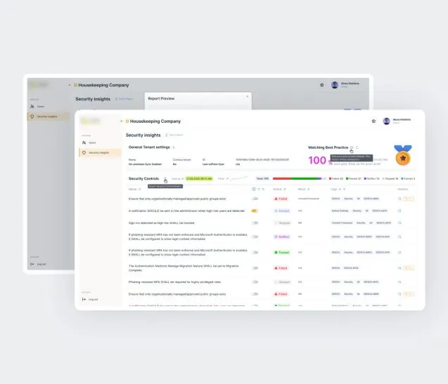 Sicherheits-Dashboard & Übersicht